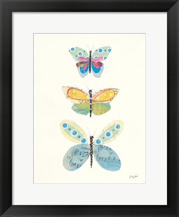 Framed Butterfly Charts IV Print