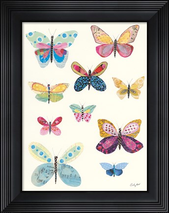 Framed Butterfly Charts I Print