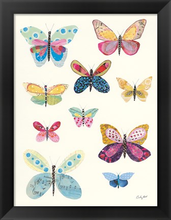 Framed Butterfly Charts I Print