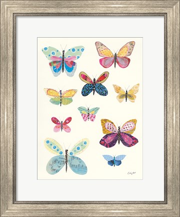 Framed Butterfly Charts I Print