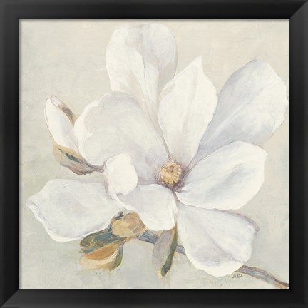 Framed Serene Magnolia Print