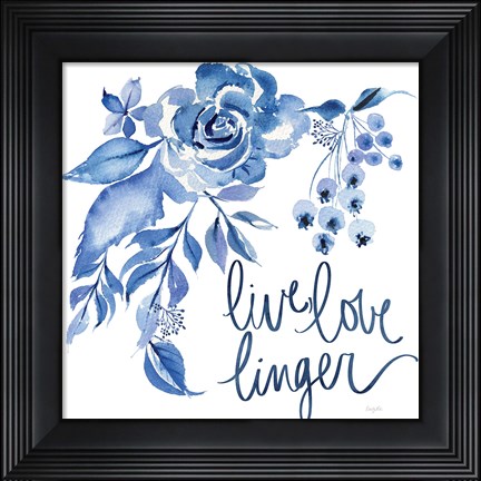 Framed Delft Delight I Print