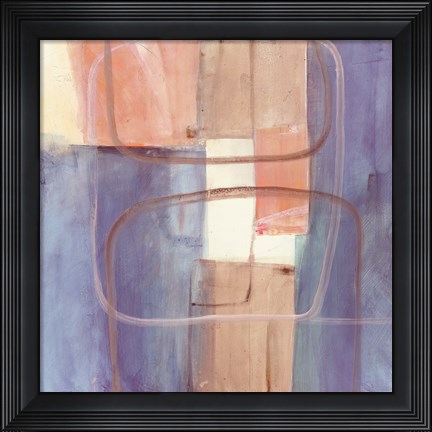 Framed Passage II Blush Purple Print