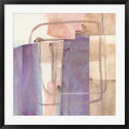 Framed Passage I Blush Purple Print