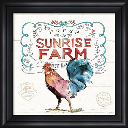 Framed Down on the Farm VI Print