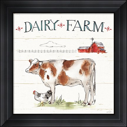 Framed Down on the Farm IV Print