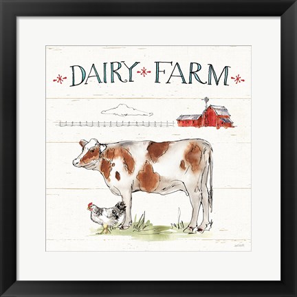 Framed Down on the Farm IV Print