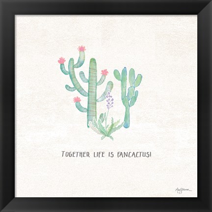 Framed Bohemian Cactus VIII Print