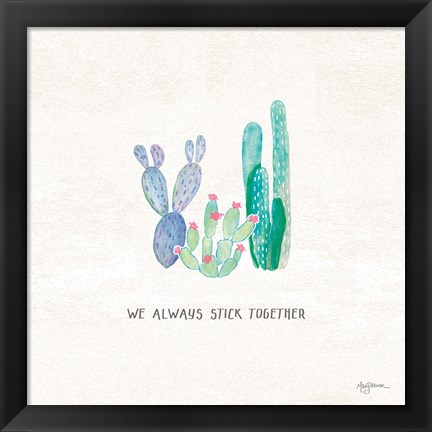 Framed Bohemian Cactus VI Print