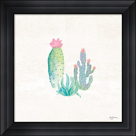 Framed Bohemian Cactus V Print