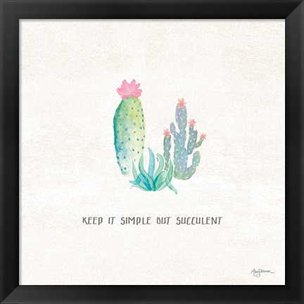 Framed Bohemian Cactus IX Print