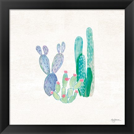 Framed Bohemian Cactus II Print