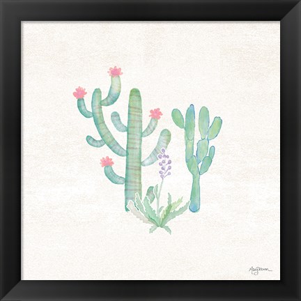 Framed Bohemian Cactus IV Print