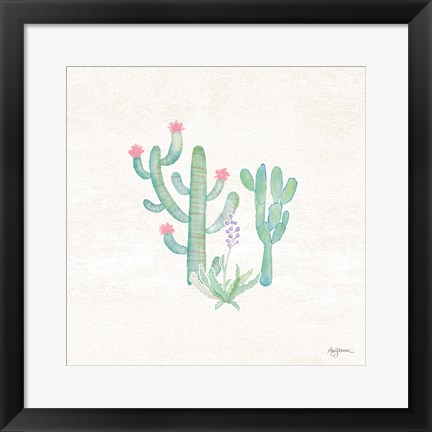 Framed Bohemian Cactus IV Print