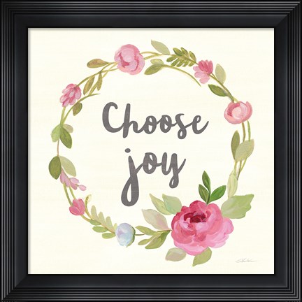 Framed Petals and Blossoms III Print