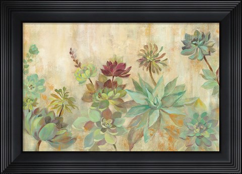 Framed Succulent Garden Print
