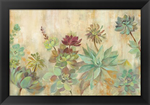 Framed Succulent Garden Print