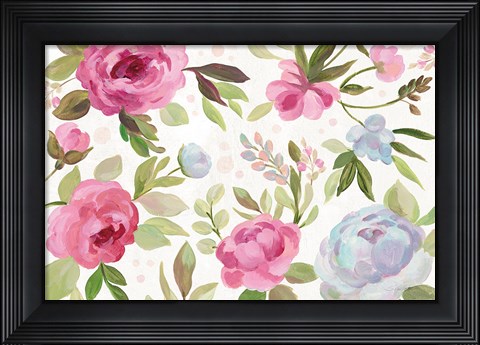 Framed Petals and Blossoms I Print