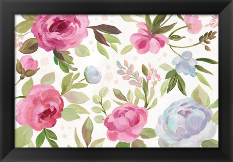 Framed Petals and Blossoms I Print