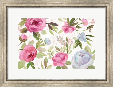 Framed Petals and Blossoms I Print