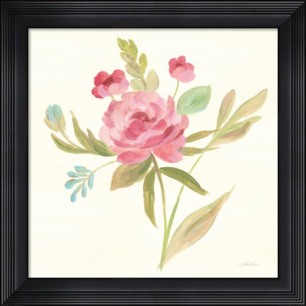 Framed Petals and Blossoms V Print