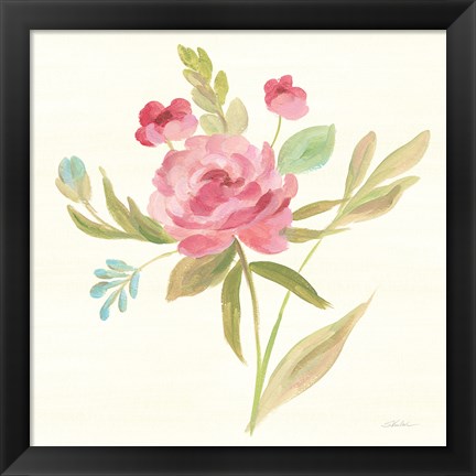 Framed Petals and Blossoms V Print