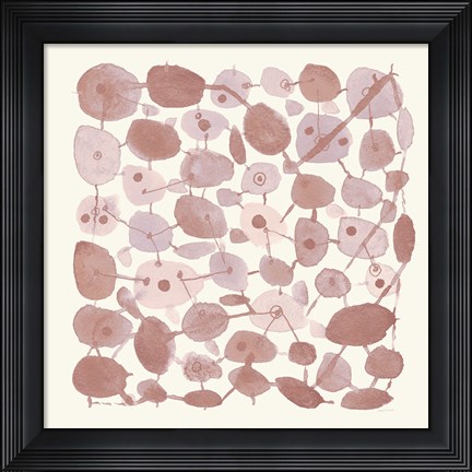Framed Mid Century IV Blush Print