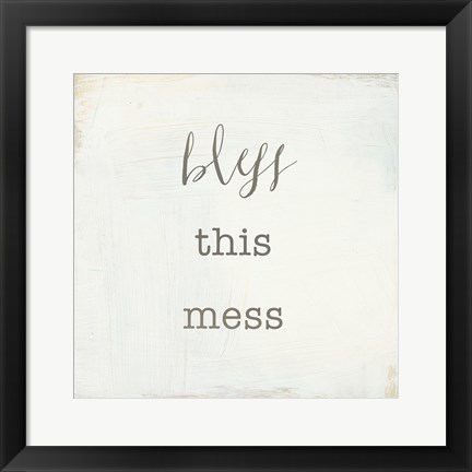 Framed Home Sweet Home II Script Print