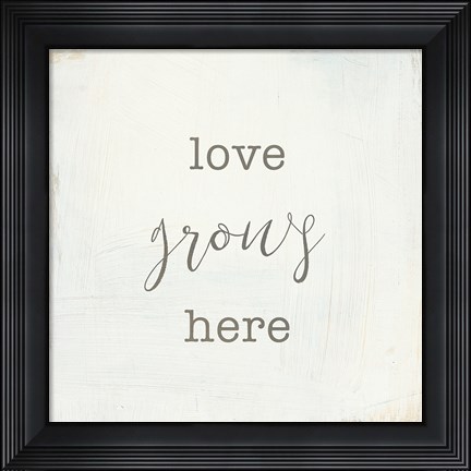 Framed Home Sweet Home III Script Print