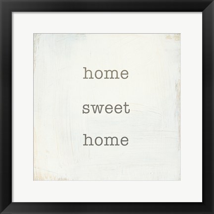 Framed Home Sweet Home I Print