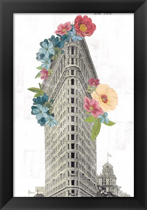 Framed Floral Flat Iron Print