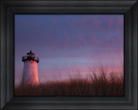 Framed Lighthouse at Sunset Print