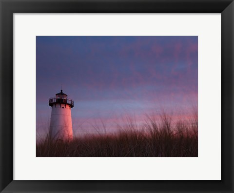 Framed Lighthouse at Sunset Print