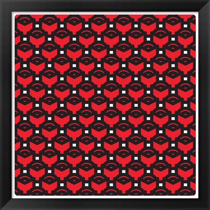 Framed Composizione Con Rose Rosse Print
