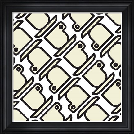 Framed Composizione Con Tazzine Print