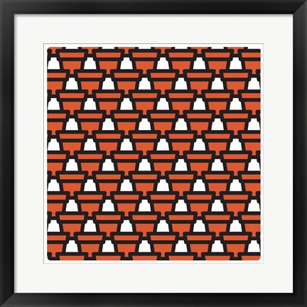 Framed Composizione Con Vasi Print