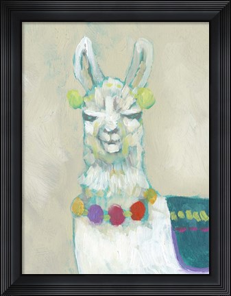 Framed Llama Fun II Print