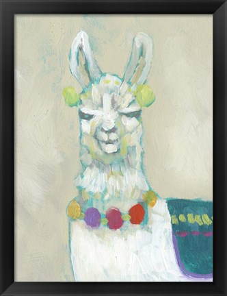 Framed Llama Fun II Print