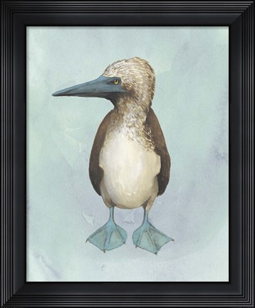 Framed Watercolor Beach Bird I Print