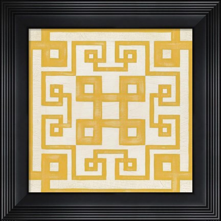 Framed Maze Motif II Print