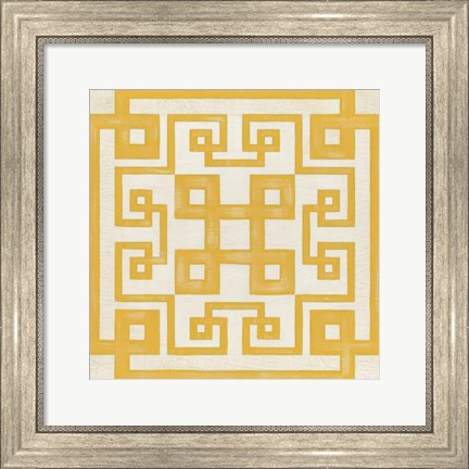 Framed Maze Motif II Print