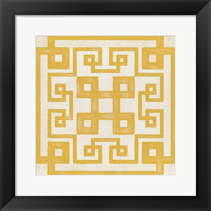 Framed Maze Motif II Print