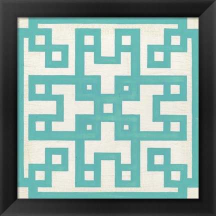 Framed Maze Motif III Print