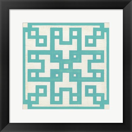 Framed Maze Motif III Print