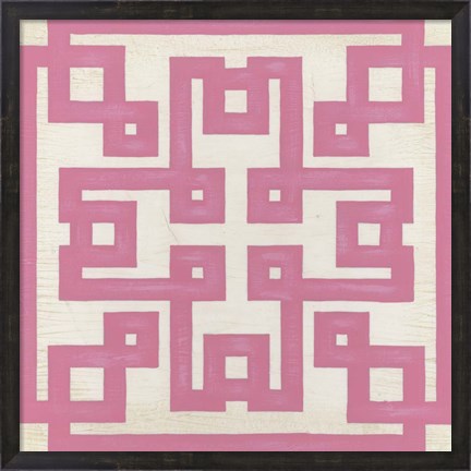 Framed Maze Motif V Print