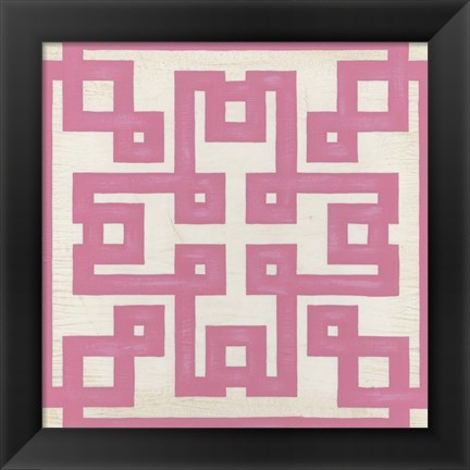 Framed Maze Motif V Print