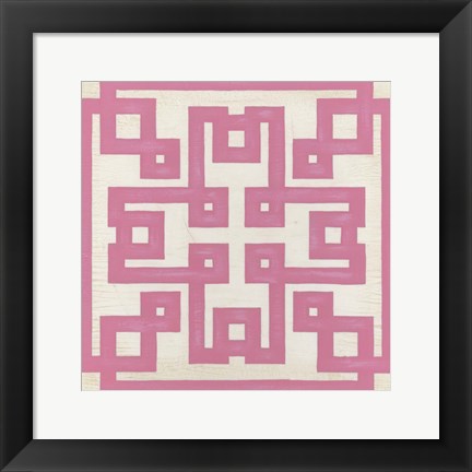 Framed Maze Motif V Print