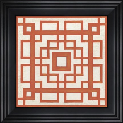 Framed Maze Motif IX Print