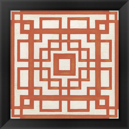 Framed Maze Motif IX Print