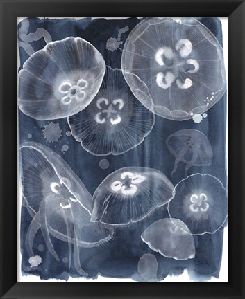 Framed Moon Jellies II Print